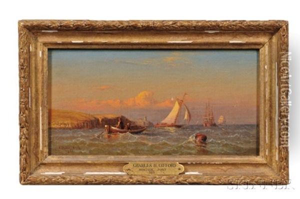 Montauk Point Oil Painting - Charles Henry Gifford
