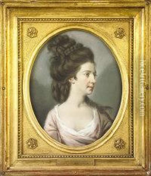 Madame La Touche Oil Painting - Hugh Douglas Hamilton