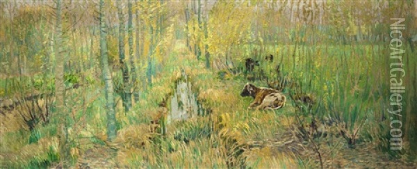 Motiv Aus Der Umgebung Von Giverny Oil Painting - Vaclav Radimsky