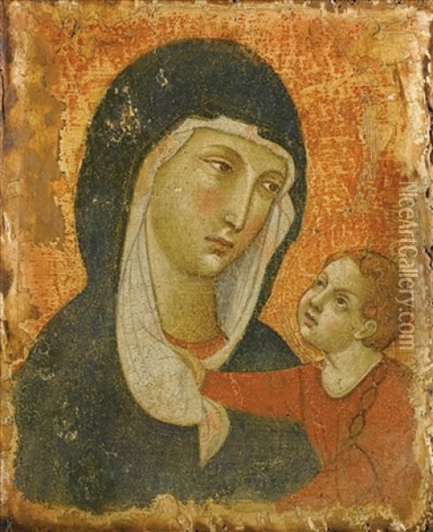 The Madonna And Child Oil Painting -  Duccio di Buoninsegna