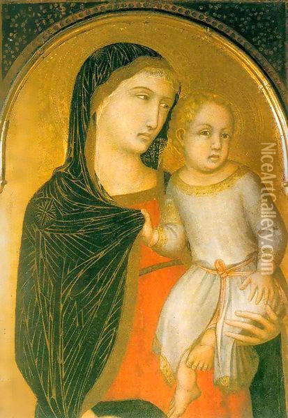 Madonna and Child 3 Oil Painting - Pietro Lorenzetti