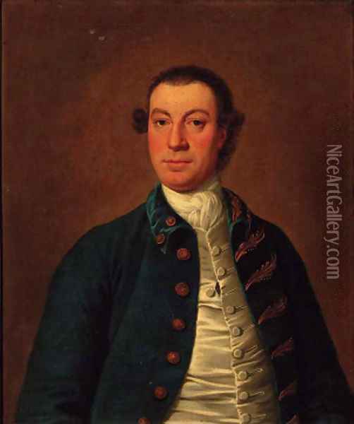 Portrait of a gentleman Oil Painting - Thomas Pope-Stevens