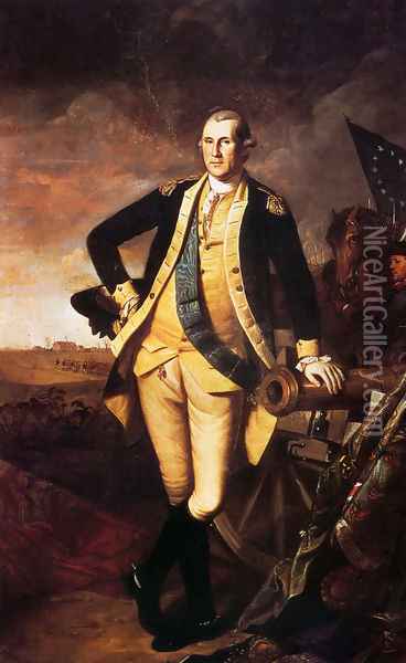 George Washington At Princeton Oil Painting - Charles Willson Peale