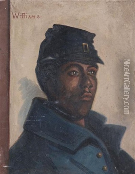 Portrait Of A Soldier Oil Painting - Dwight Williams