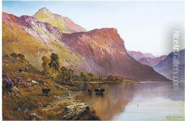 Perthshire, Scotland Oil Painting - Alfred de Breanski