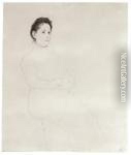 Bildnis Einer Sitzenden Frau Oil Painting - Egon Schiele