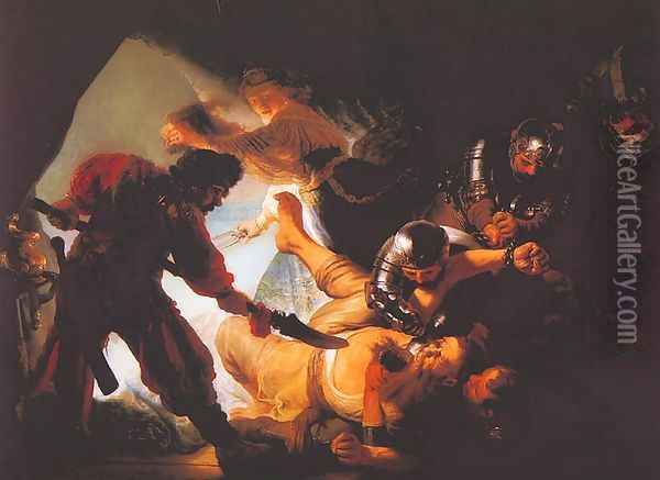 Blinding of Samson Oil Painting - Rembrandt Van Rijn