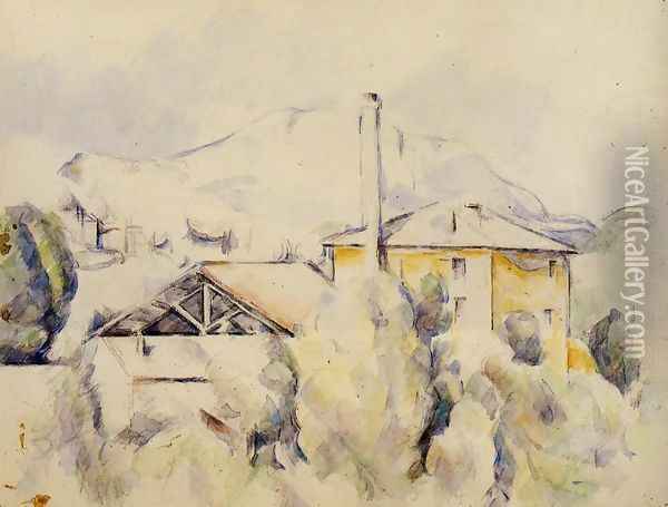 The Lime Kiln Aka The Mill At The Pont Des Trois Sautets Oil Painting - Paul Cezanne