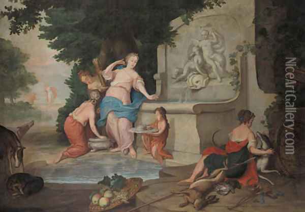 The toilet of Diana Oil Painting - Gerard de Lairesse