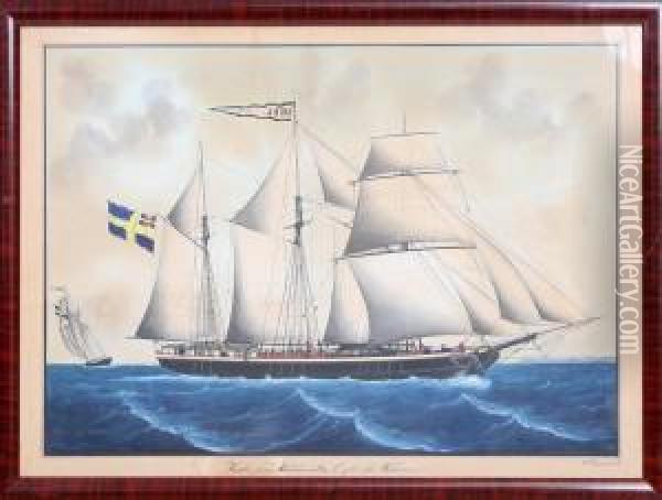 Hebe Fran Uddevalla Oil Painting - Lars Petter Sjostrom