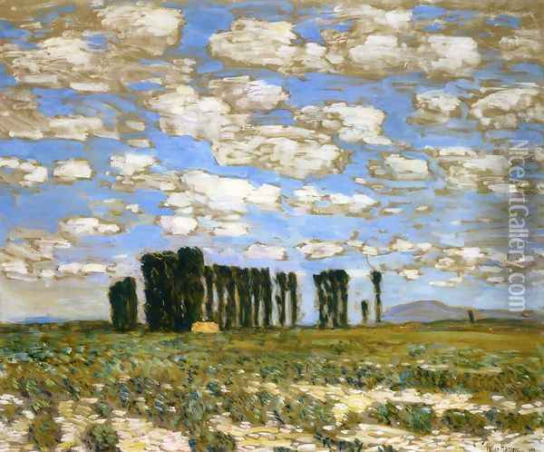 Harney Desert Landscape Oil Painting - Childe Hassam