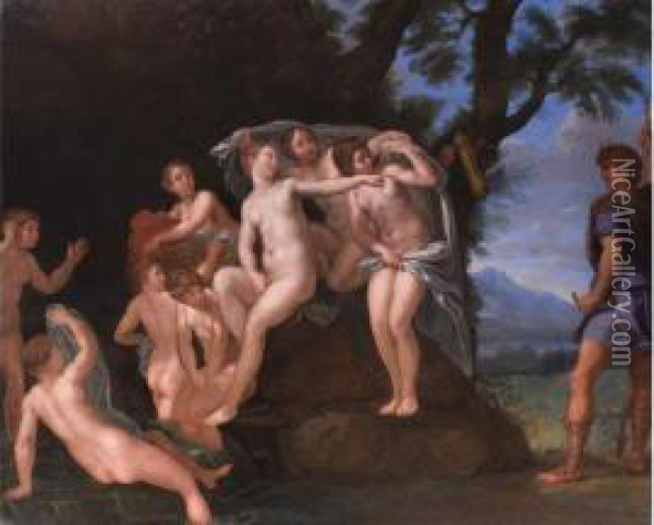 Diana Und Aktaion Oil Painting - Francesco Albani