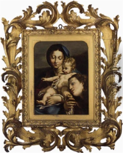 The Madonna And Child With Saints Jerome, Mary Magdalene And Angels Oil Painting -  Correggio