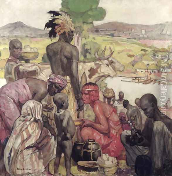 Matadi, 1929 Oil Painting - Fernand Allard L'Olivier