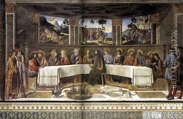 The Last Supper 1481-82 Oil Painting - Cosimo Rosselli