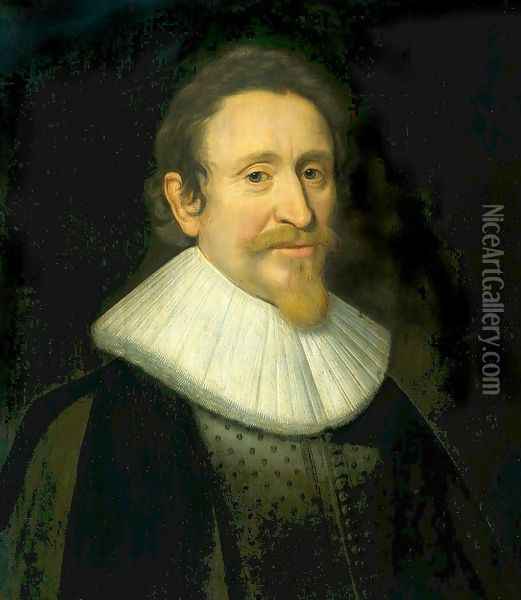 Portrait of Hugo de Groot Oil Painting - Michiel Jansz. van Miereveld