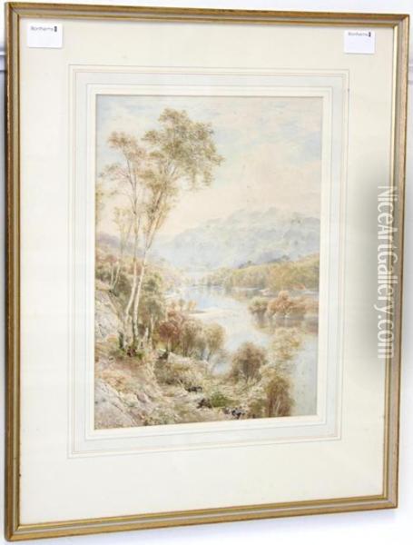 At The End Of Loch Maree Oil Painting - Ebenezer Wake Cook