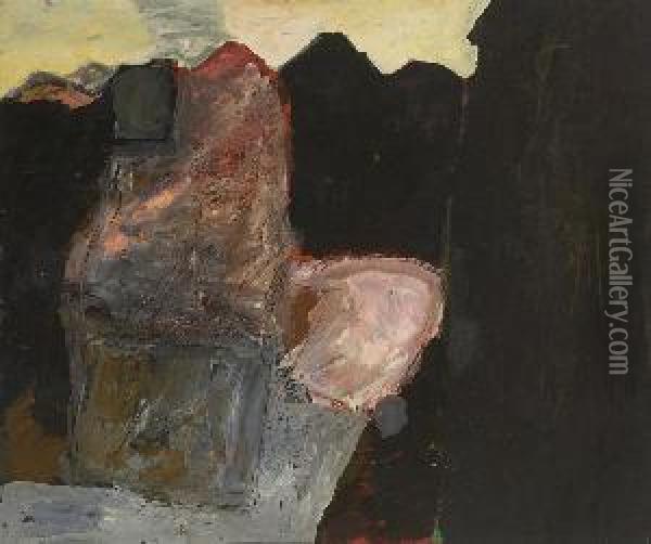 Groses Bergbild. 1988 Oil Painting - Johannes Simon Zembsch
