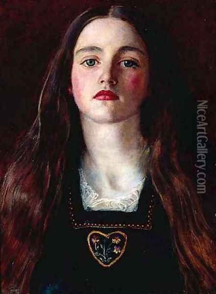 Portrait of a Girl (Sophie Gray) Oil Painting - Sir John Everett Millais
