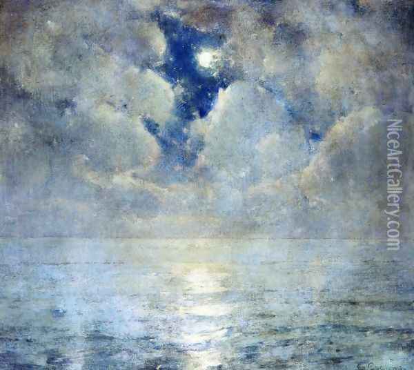 Moonlight Scene Oil Painting - Emil Carlsen