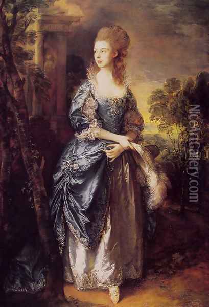 The Honourable Frances Duncombe Oil Painting - Thomas Gainsborough