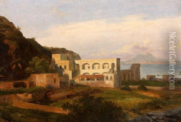 Vue Prise Dans L'ile D'ischia Pres De Naples Oil Painting - Jean-Charles Joseph Remond