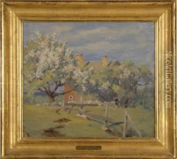 Spring, Marblehead Oil Painting - William Johnson Bixbee