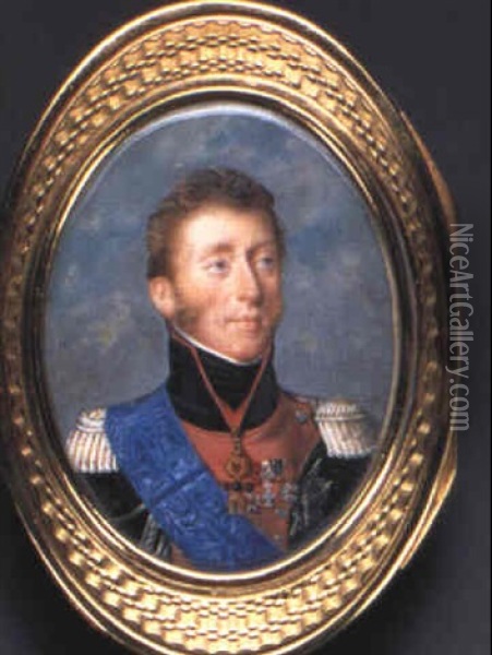Louis Antoine, Duke Of Angouleme Oil Painting - Pierre Daubigny