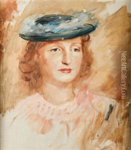 Portret Marii Kowalskiej (marii Z Przeworskich Kononowej) Oil Painting - Roman Kramsztyk