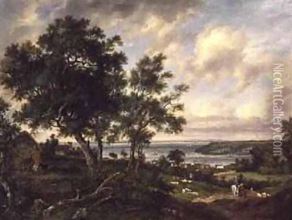 Meeting of the Avon and the Severn Oil Painting - Patrick Nasmyth