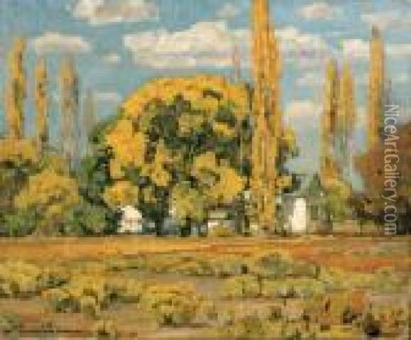 Autumn Oil Painting - William Wendt