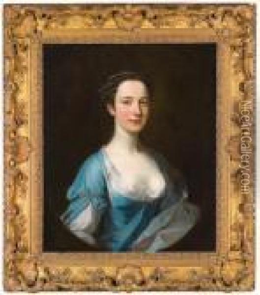 Portrat Einerjungen Dame Oil Painting - Allan Ramsay