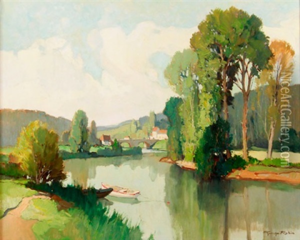 La Sevre Nantaige Oil Painting - Georges Robin