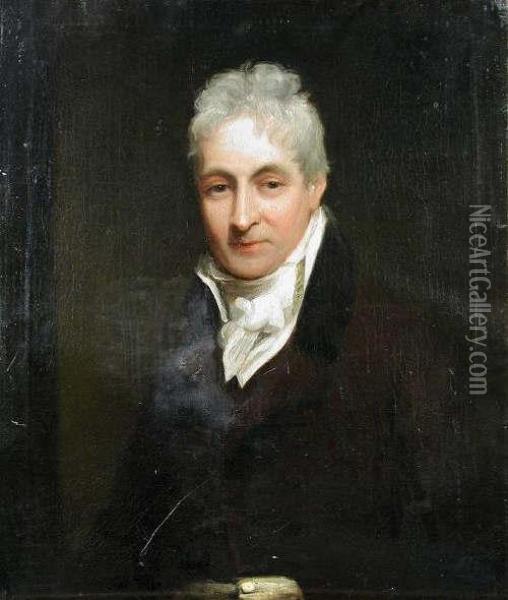 Portrait Of Agentleman Oil Painting - James Green