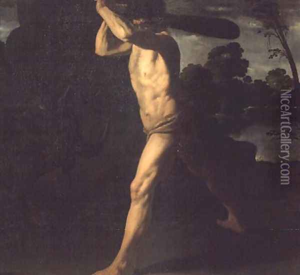 Hercules and the Cretan Bull Oil Painting - Francisco De Zurbaran