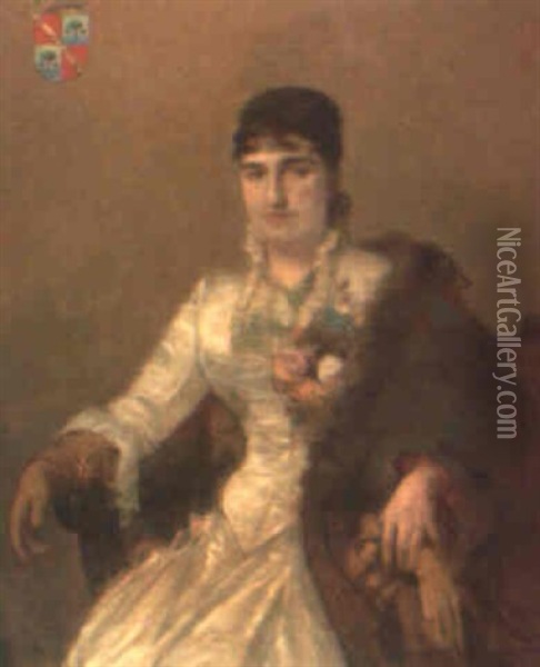 Hortensia Del Monte Oil Painting - Raimundo de Madrazo y Garreta