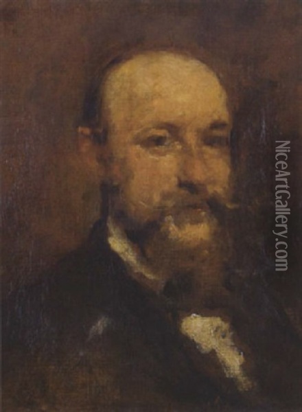 Portrait De Henri Murger (?) Oil Painting - Jean-Baptiste Carpeaux