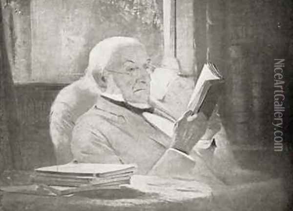 William Ewart Gladstone 1809-98 in old age Oil Painting - John McClure Hamilton