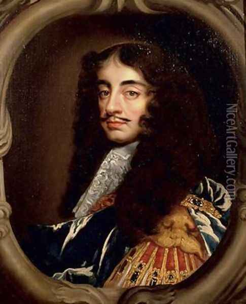 Portrait of Charles II 1630-85 Oil Painting - Sir Peter Lely