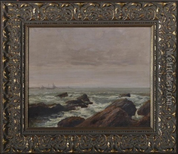 Seascape Oil Painting - Charles Frederick William Mielatz