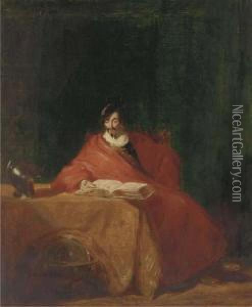 The Scholar Oil Painting - Henry Liverseege