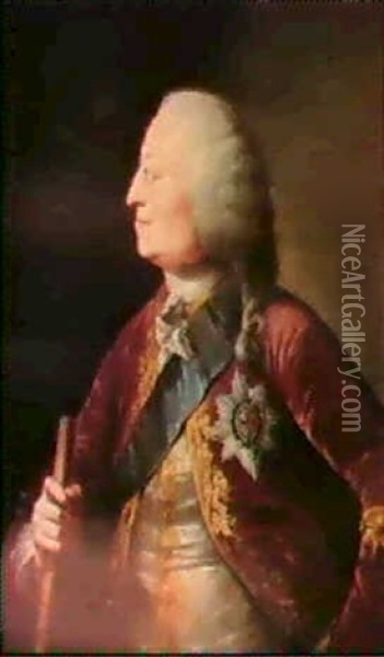 Portrait Of King George Ii Oil Painting - Thomas Worlige