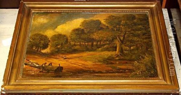 Sherwood Forest Oil Painting - David Bates