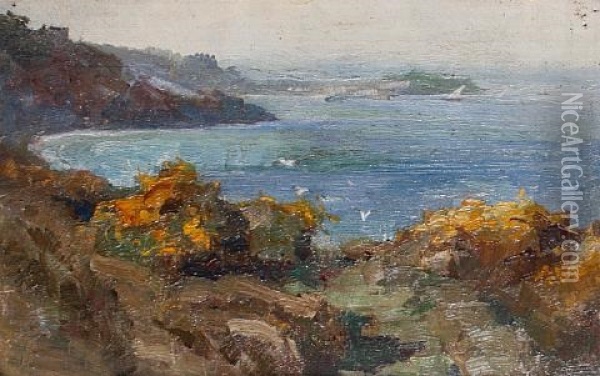 View Of St. Ives Bay Oil Painting - George Sherwood Hunter