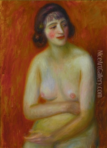 Seated Nude Oil Painting - William Glackens