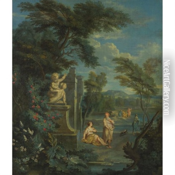Classical Figures Oil Painting - Albert Meyeringh