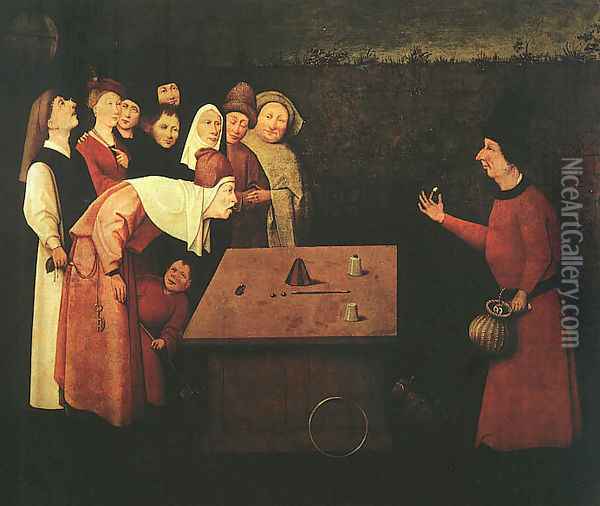 The Conjuror Oil Painting - Hieronymous Bosch