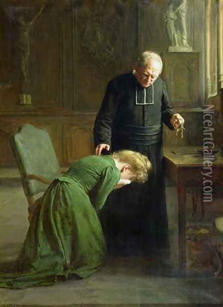 The Restitution 1901 Oil Painting - Remy Cogghe