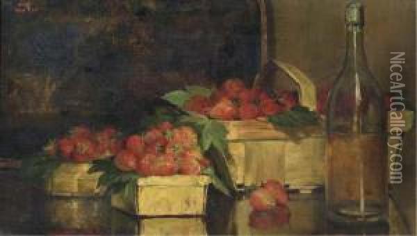 Strawberries! Oil Painting - Dolf van Roy