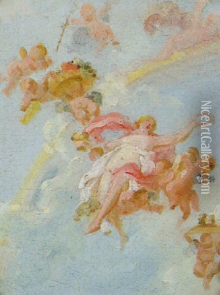 Allegorie Des Fruhlings Oil Painting - Jean-Honore Fragonard